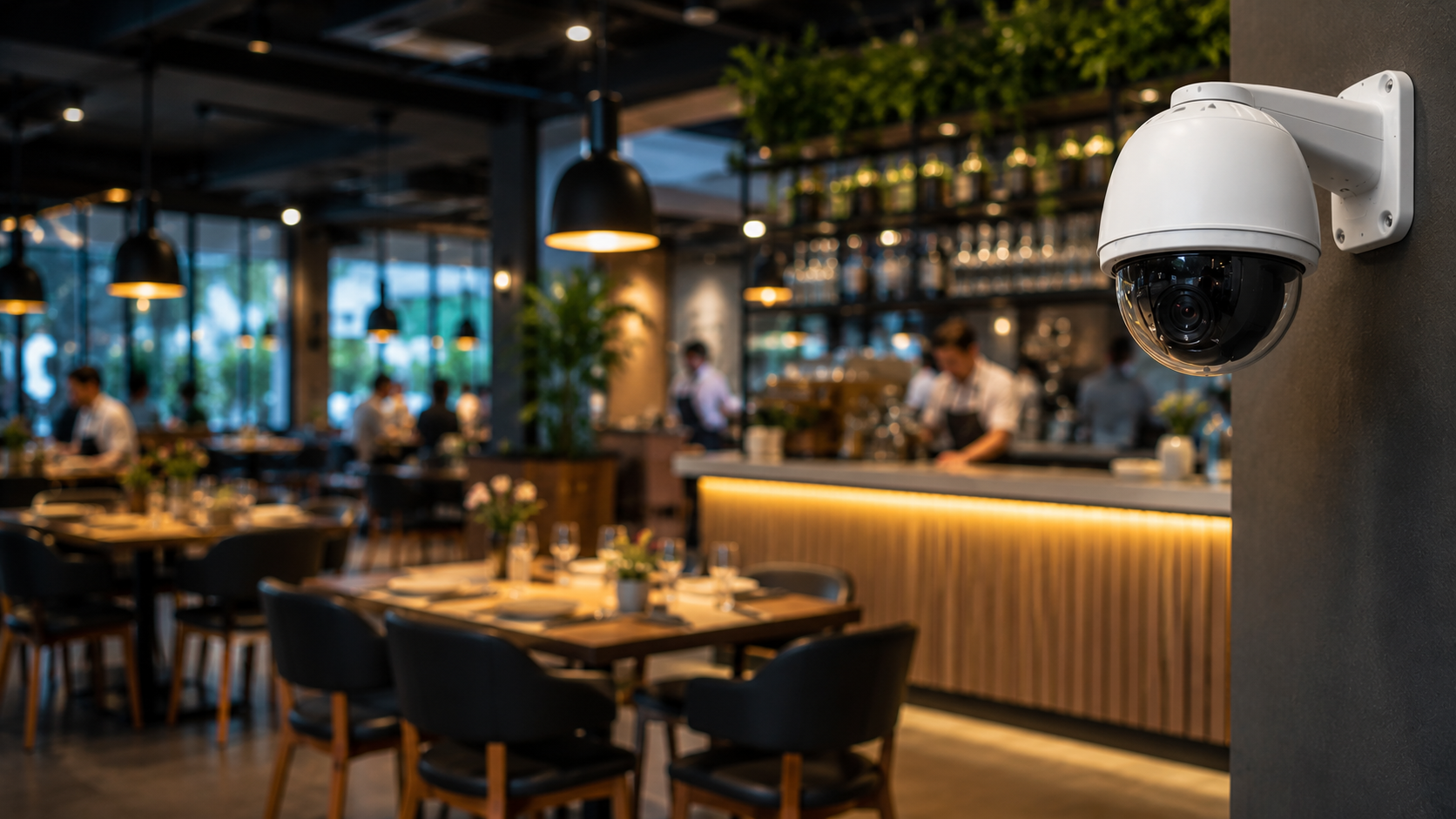 Restaurant and Hospitality Security Camera Coverage
